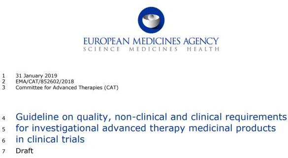 360截圖20190225172535056.jpg 歐洲藥品管理局將規(guī)范基因和細(xì)胞療法 發(fā)布臨床試驗(yàn)指南草案-肽度TIMEDOO