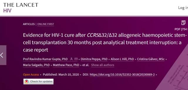 確認(rèn)！人類歷史上第二例艾滋病治愈者出現(xiàn)-肽度TIMEDOO