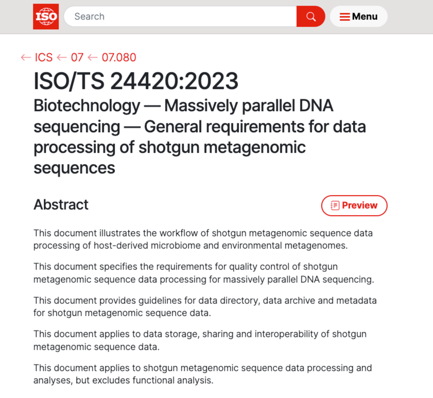 標(biāo)準(zhǔn) | 華大智造參與制定，全球首個(gè)針對(duì)宏基因組數(shù)據(jù)處理的國(guó)際標(biāo)準(zhǔn)發(fā)布-肽度TIMEDOO
