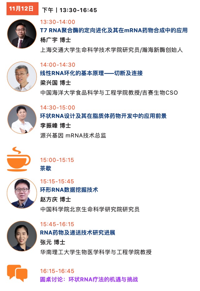 22位專家，7大熱點(diǎn)，聚焦環(huán)狀RNA前沿發(fā)展！第七屆circRNA研究與產(chǎn)業(yè)論壇即將啟幕！-肽度TIMEDOO