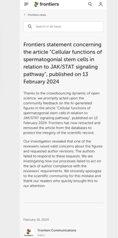 發(fā)表3天被撤稿！中國作者用AI生成論文插圖，每幅都荒謬-肽度TIMEDOO