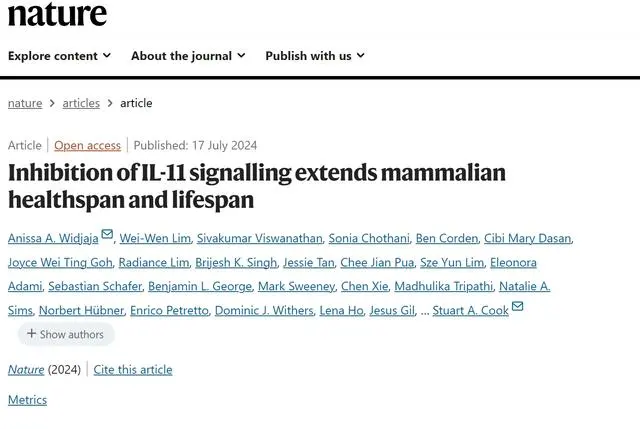 國(guó)際最新研究:抑制一種炎癥蛋白能延長(zhǎng)小鼠壽命-肽度TIMEDOO